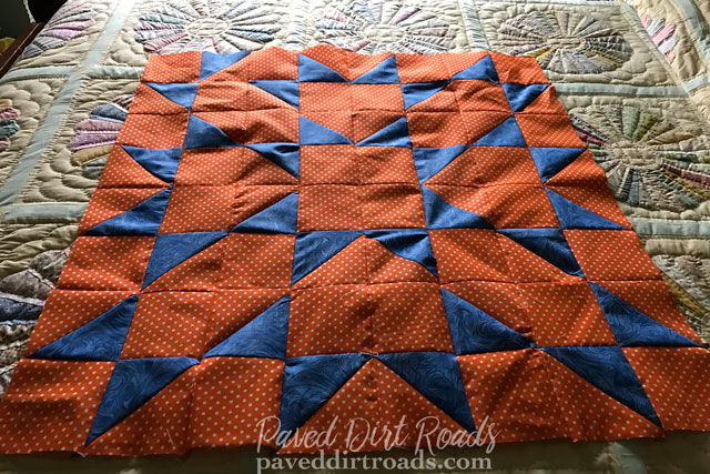 Solstice quilt – Block 9