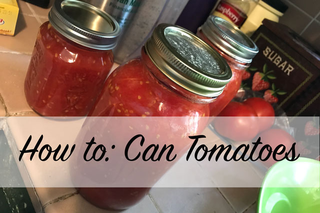 How To: Can Tomatoes. This is my Grandma's tried and true method of canning tomatoes so you have fresh tomatoes from your summer garden all year long.
