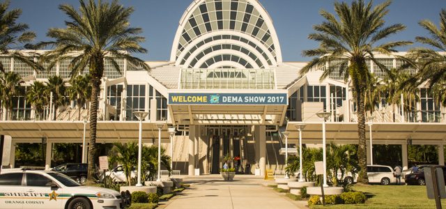 DEMA entrance at the Orange County Convention Center