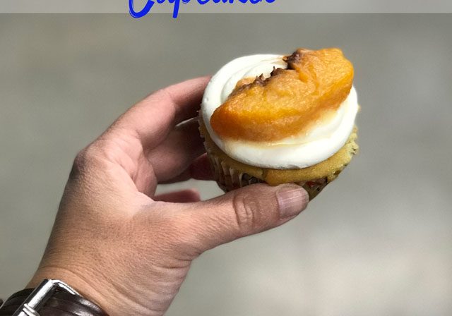 Peaches and Cream Cupcakes