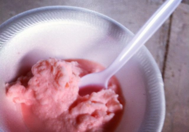 Pineapple - Cherry Ice Cream {Sherbert}